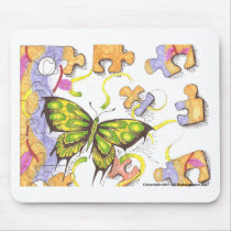 Butterfly Freedom mousepads by osundergroundllc Butterfly Freedom mousepads