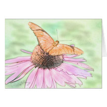Butterfly Garden 2 Greeting Cards
