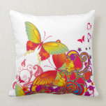 Butterfly Garden ArtDeco American MoJo Pillow
