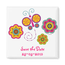 Butterfly Garden Customizable Magnet