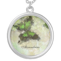 BUTTERFLY GARDEN NL9 Green Butterfly Design necklaces