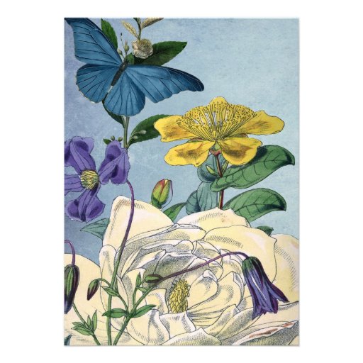 Butterfly Garden RSVP Wedding Invite