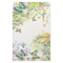 BUTTERFLY GARDEN S1 Design Stationery Paper