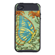 Butterfly Garden Vines and Flowers Phone Case iPhone 4/4S Case