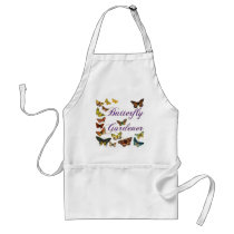 Butterfly Gardener Saying aprons
