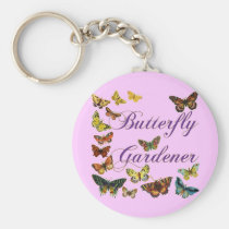 Butterfly Gardener Saying keychains