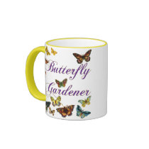 Butterfly Gardener Saying mugs