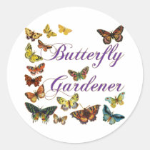 Butterfly Gardener Saying stickers