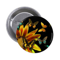 Butterfly Gardens buttons
