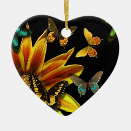 Butterfly Gardens Christmas Tree Ornament