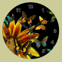 Butterfly Gardens wall clocks