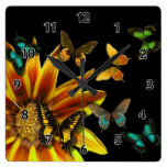 Butterfly Gardens Wall Clock