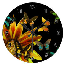 Butterfly Gardens Wallclock