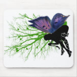 Butterfly Girl 02 Tree Mouse Pad