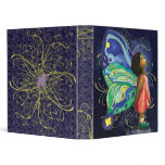 Butterfly Girl Calligraphy Binder