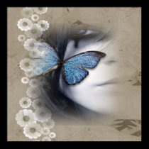 Butterfly Girl Poster posters