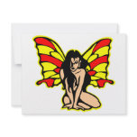 Butterfly Girl Tattoo Custom Invites