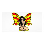 Butterfly Girl Tattoo Photo Card