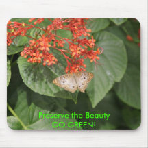 Butterfly - GO GREEN! Mouse Mat