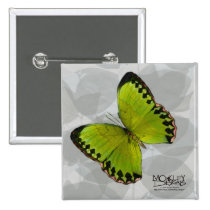 Butterfly - Green - Button buttons