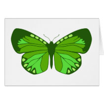 Butterfly Greens cards by SocialButterflies Butterfly Greens cards