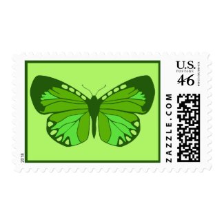 Butterfly Greens Postage Stamp stamp