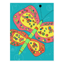 Butterfly Groove 2 Postcard postcards