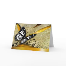 Butterfly Grunge Greeting Card card