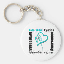 Butterfly Heart - Interstitial Cystitis Key Chains