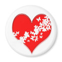Butterfly Heart magnets