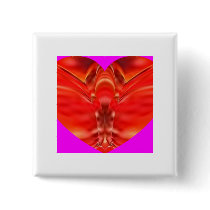 Butterfly heart - Red Glamour buttons by doonagiri Butterfly heart - Red Glamour buttons
