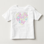 Butterfly heart toddler t-shirt
