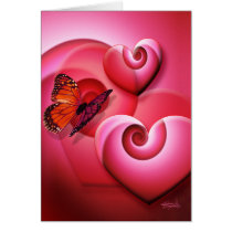 Butterfly Hearts Card by CVenus Butterfly Hearts Card
