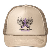 Butterfly Hodgkins Lymphoma Awareness Trucker Hat