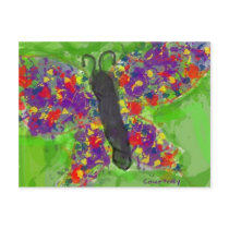 Butterfly in Abstracts postcards