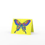 Butterfly in Beautiful Multi-Color with Blue cards