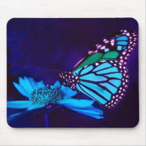 Butterfly in Blue Light Mousepad by elenaind Butterfly in Blue Light Mousepad