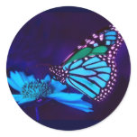 Butterfly in Blue Light Sticker