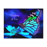 Butterfly in Blue Light - Thinking of You Postcard