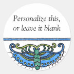 Butterfly in Blues and Greens Stickers