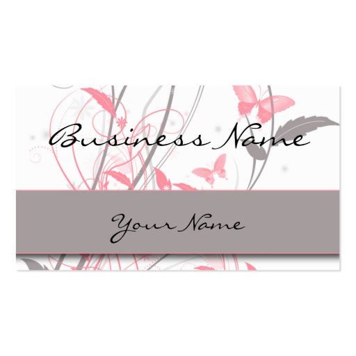 Butterfly in Honeysuckle Pink Business Card