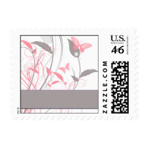 Butterfly in Honeysuckle Pink Stamps