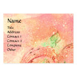 BUTTERFLY IN PINK FUCHSIA GOLD SPARKLES BUSINESS CARD TEMPLATE