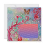 BUTTERFLY IN SPARKLE 2 photo template bright blue