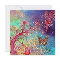 BUTTERFLY IN SPARKLES 2 ,Elegant Wedding Party Custom Invitation