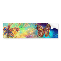 BUTTERFLY IN SPARKLES bumper stickers