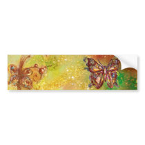 BUTTERFLY IN SPARKLES bumper stickers