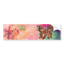 BUTTERFLY IN SPARKLES bumper stickers