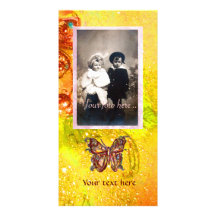BUTTERFLY IN SPARKLES PERSONALIZED PHOTO CARD