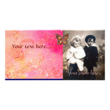 BUTTERFLY IN SPARKLES PHOTO CARD